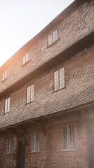 A architecture scene showcasing architecture, building and urban.