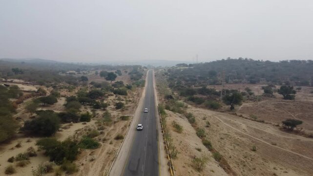 highway in the mountains of thar 