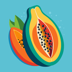 vector illustration of an apple