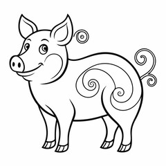 vector illustration of a horse