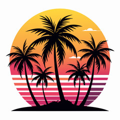 palm tree silhouette