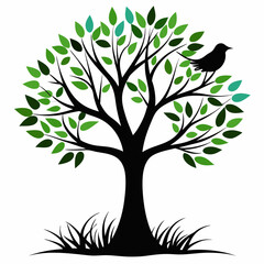 Obraz premium tree with birds