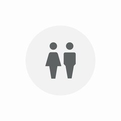 couple walking icon sign vector