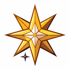 gold star on white background