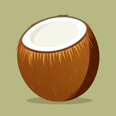 illustration of coconut