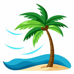 palm tree on the beach