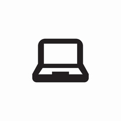 device laptop computer icon sign vector
