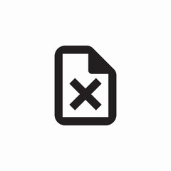 file removal icon sign vector