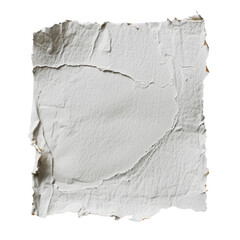 Obraz premium Textured piece of torn white paper with rough edges, showcasing natural and organic appearance. subtle variations in surface create artistic feel