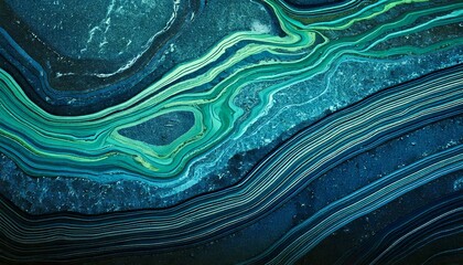 Blue and green granite line style background 