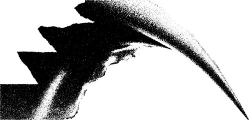 High contrast black and white sales funnel diagram for business analytics design