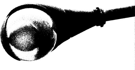 High contrast black and white streetlamp shadow art for decorative design