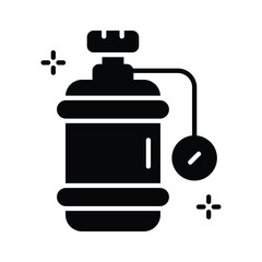 Check out this glyph icon of oxygen tank with valve