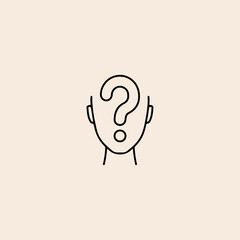 Suspect person icon flat vector design.