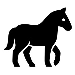 horse silhouette vector