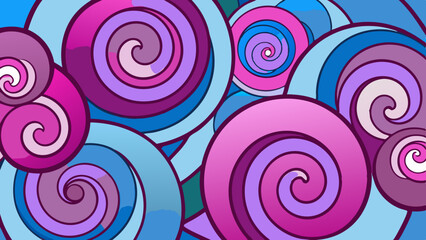 Dream Pattern Swirls – Abstract Layered Loop Vector of Artificial Subconscious.