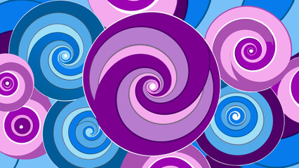 Dream Pattern Swirls – Abstract Layered Loop Vector of Artificial Subconscious.
