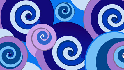 Dream Pattern Swirls – Abstract Layered Loop Vector of Artificial Subconscious.