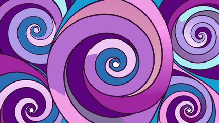 Dream Pattern Swirls – Abstract Layered Loop Vector of Artificial Subconscious.