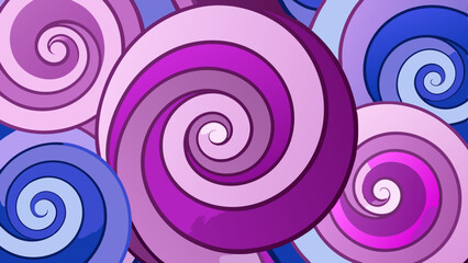 Dream Pattern Swirls – Abstract Layered Loop Vector of Artificial Subconscious.