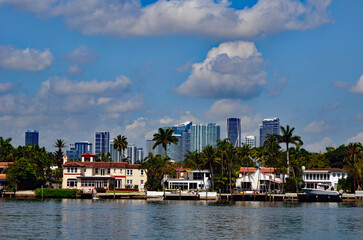 Fototapeta premium Dilido Island real-estate ,Miami Beach