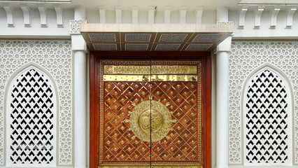 Main doors of a mosque and the two windows