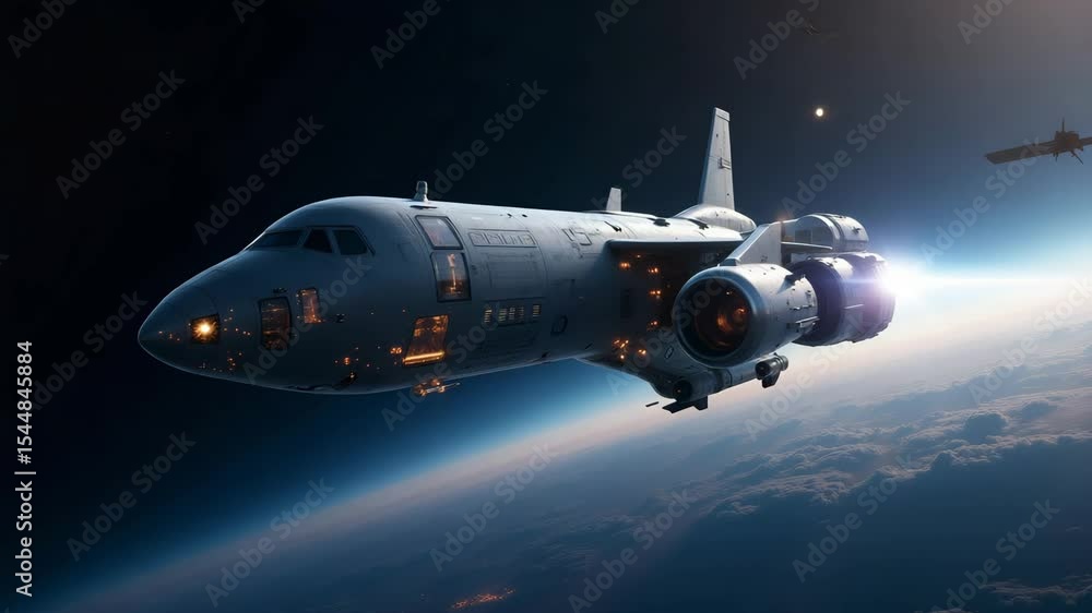 Poster revolutionizing space travel: innovative orbital tourism spacecraft design with advanced safety prot