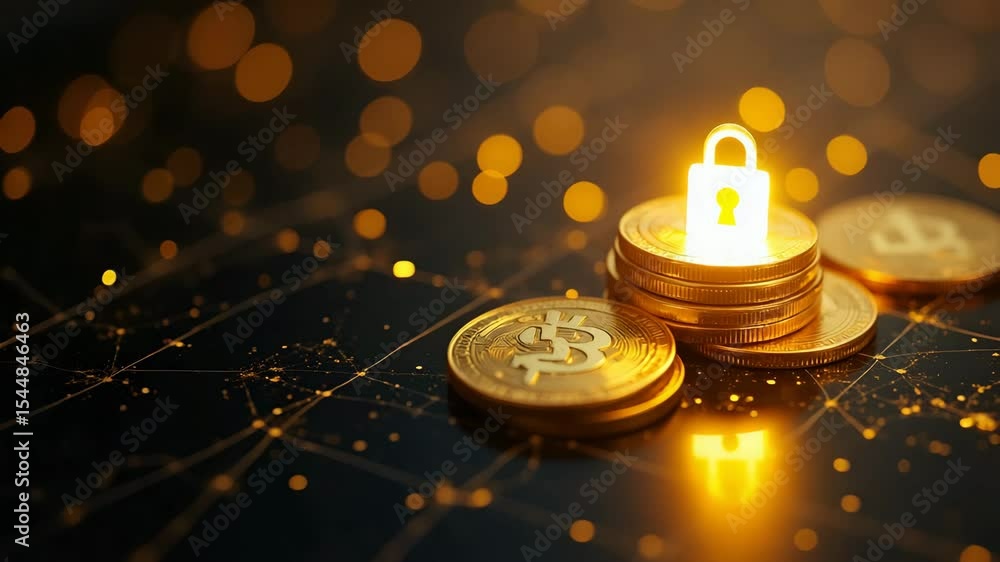 Poster revolutionizing global trade: cutting-edge digital gold with advanced blockchain integration and sec