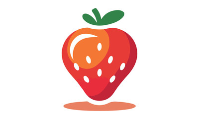 Cartoon Strawberry Fruit Illustration