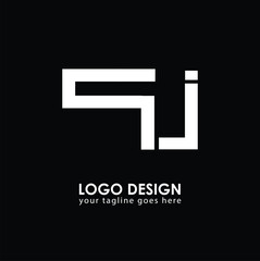 QJ QJ Logo Design, Creative Minimal Letter QJ QJ Monogram