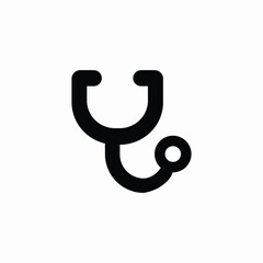 medical stethoscope icon sign vector