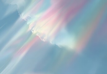 Pastel sky with vibrant light streaks