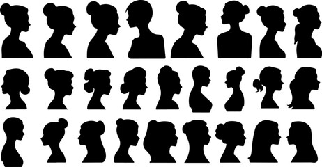 Woman Silhouette Vector Collection, Female Silhouette Vector Set, Elegant Woman Outline Art, Stylish Lady Silhouette Pack, Fashion Woman Silhouette Vector, Beauty Pose Silhouette Art, Women Standing V