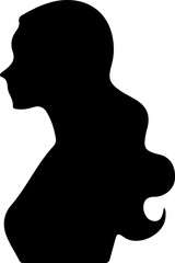 Woman Hairstyle Silhouette Vector, Female Hair Silhouette Design, Woman Haircut Vector Art, Stylish Woman Hair Outline, Beauty Hair Silhouette Art, Woman Hair Profile Vector, Elegant Hair Silhouette D