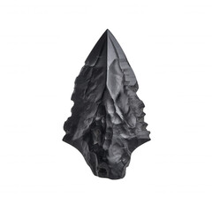 Black Stone Arrowhead - Native American Artifact