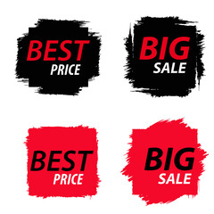 red sale labels