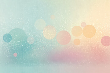 Soft Pastel Gradient Background with Bokeh Circles
