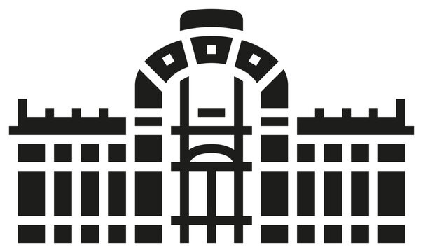 Otto Wagner Pavillon Karlsplatz &ndash; Vienna, Austria (glyph icon)
