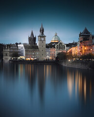 night view of prague