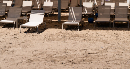 Resort.  Summer resort chair, relax lounge at luxury hotel. Beach lounger chaise. Vacation sunbed.