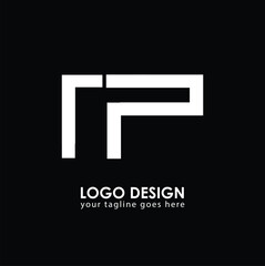 NP NP Logo Design, Creative Minimal Letter NP NP Monogram