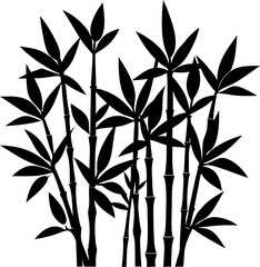 seamless pattern with bamboo leaves
