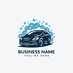 Car wash business logo vector