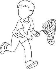 Kids Catching Butterflies