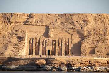 Ancient Egyptian temple of Nefertari in Aswan, Egypt