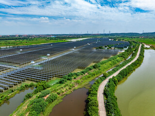 Photovoltaic panels and highway