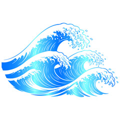 An abstract depiction of information flowing through fiber optics as glorious, elegant waves