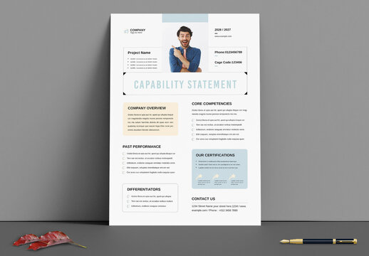 Capability Statement Template Layout
