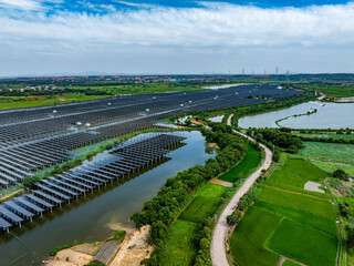 Photovoltaic panels and highway