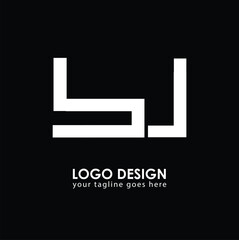 BJ BJ Logo Design, Creative Minimal Letter BJ BJ Monogram